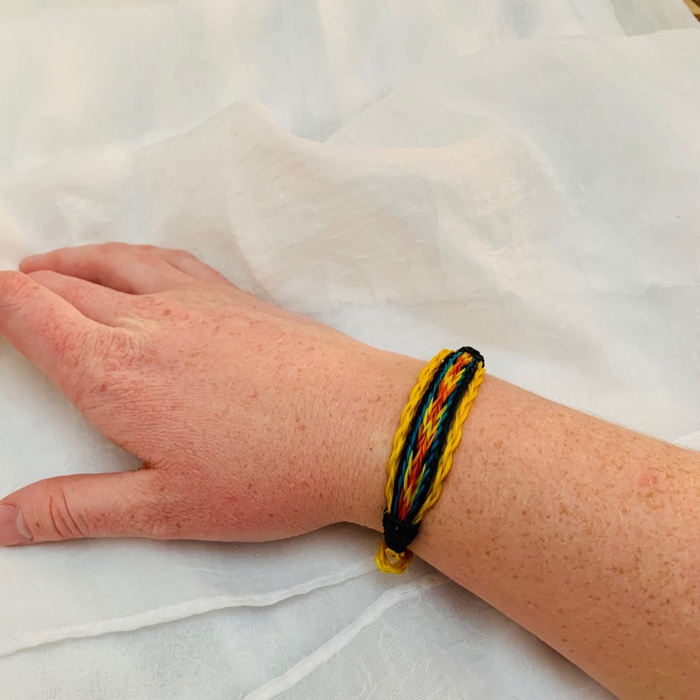 Braided horsehair bracelet